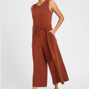 BR - sandwash cropped wide-leg jumpsuit